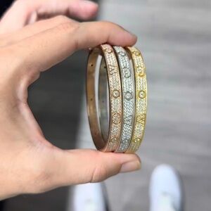 Elegant Gold and Silver Bracelet Set